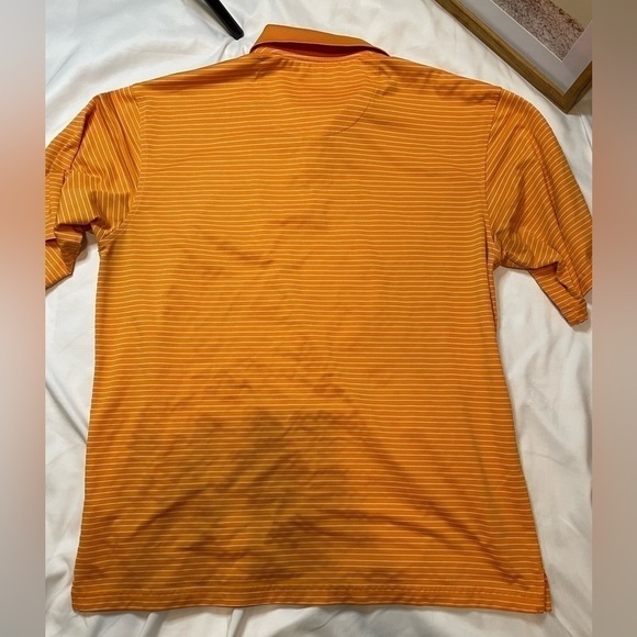 Men’s Kirkland size large orange striped polo shirt - Picture 4 of 4